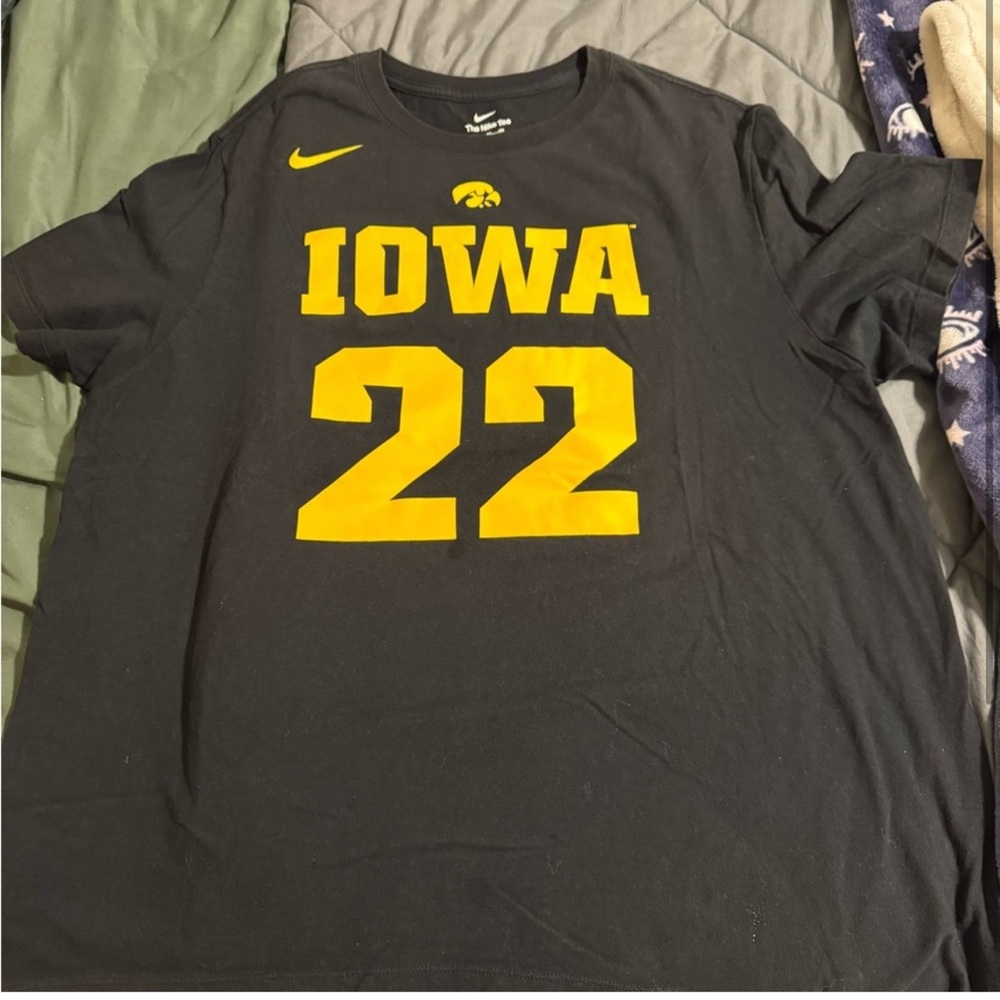 Nike Caitlin Clark Black and Yellow Iowa T-Shirt